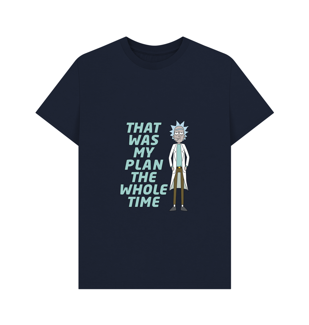 Navy Blue Printed T-shirt
