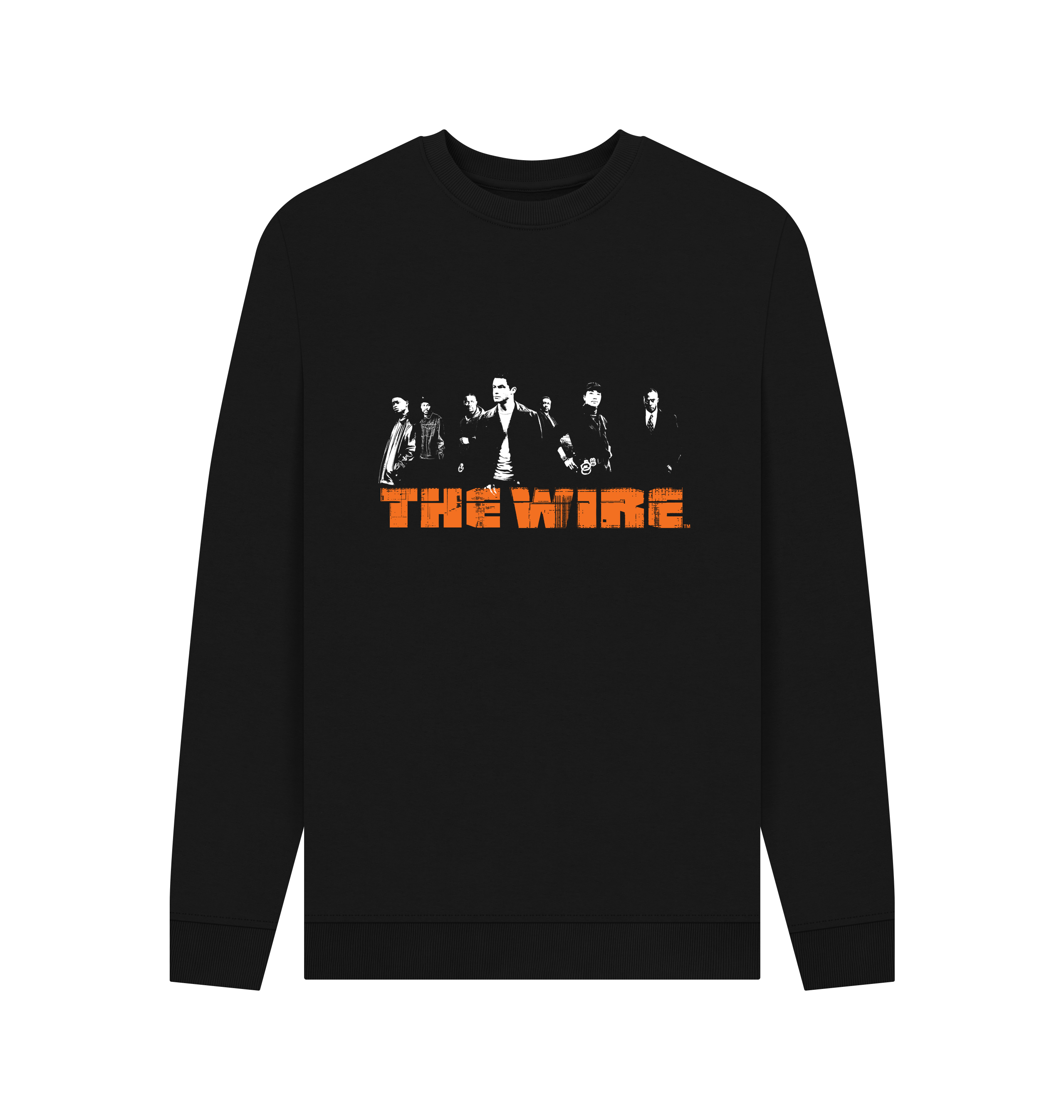 Black Printed Sweater