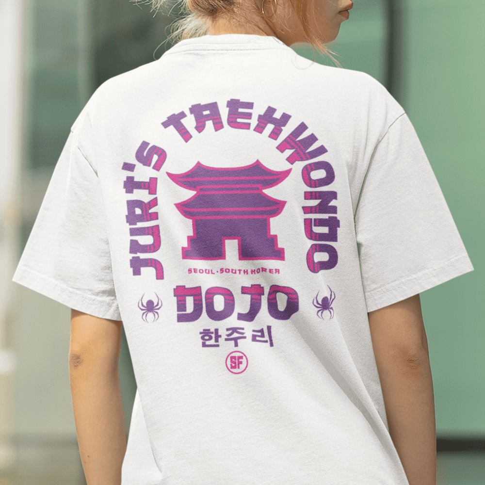 Street Fighter Juri's Dojo T-Shirt - White