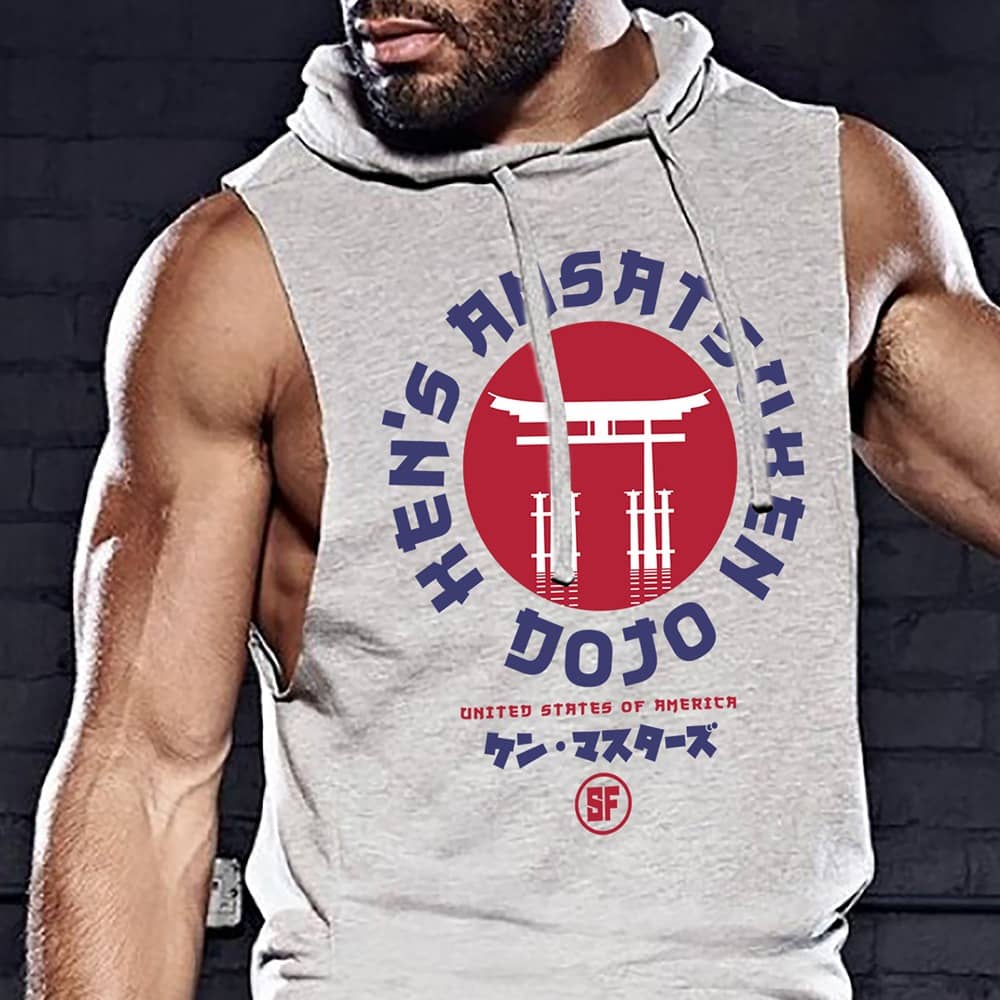 Street Fighter Ken's Dojo Sleeveless Hoodie