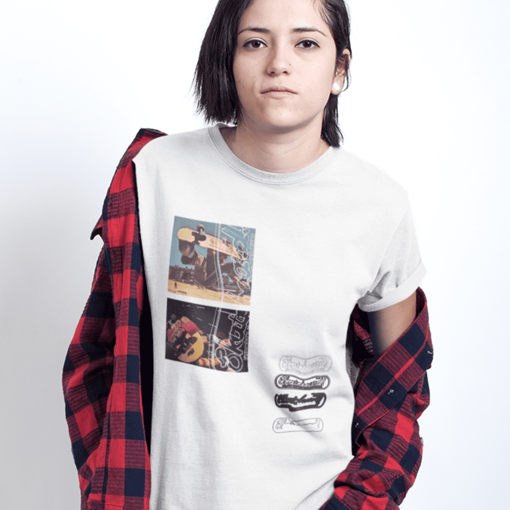 Skateboard!Magazine Photo T-Shirt - White