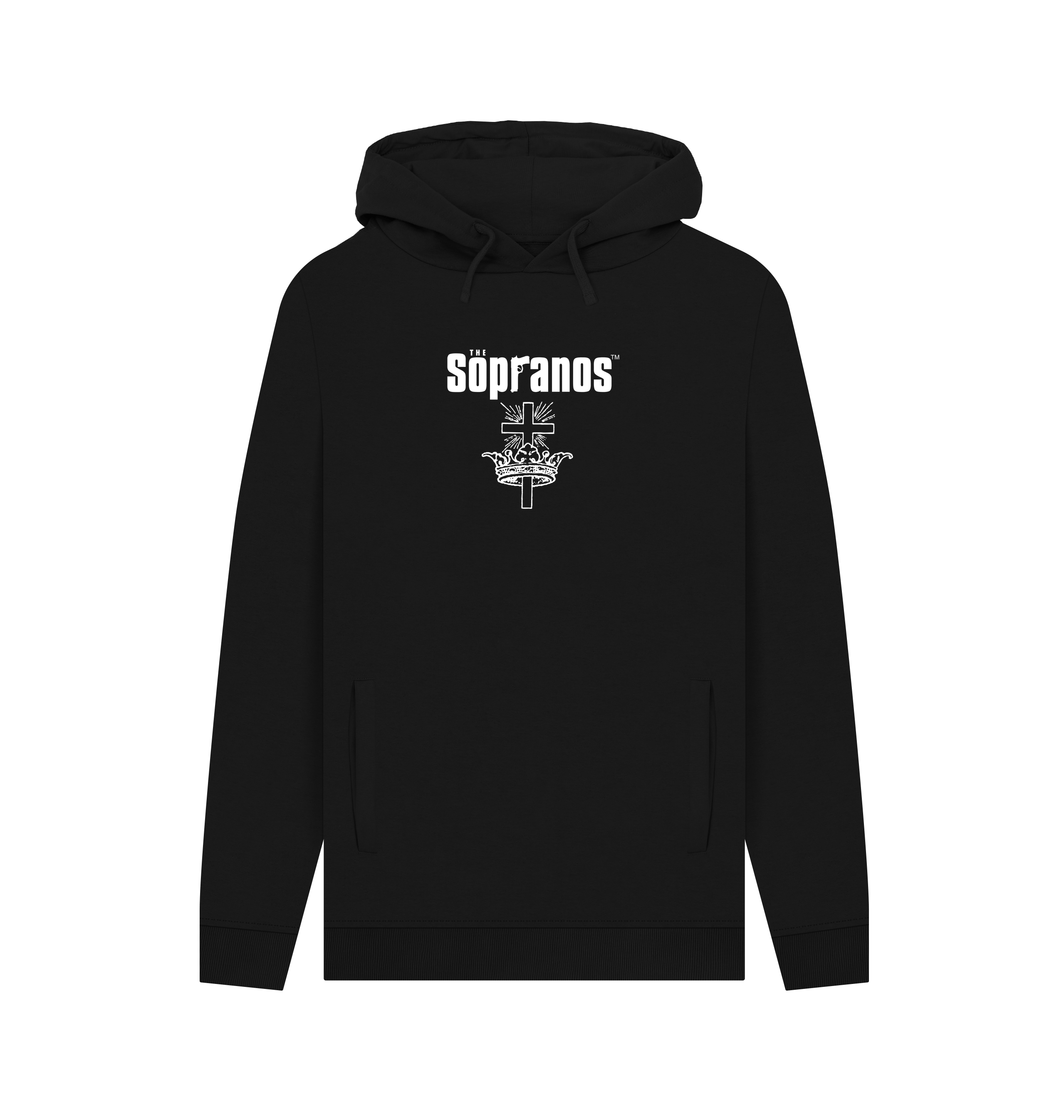 Black Printed Hoody