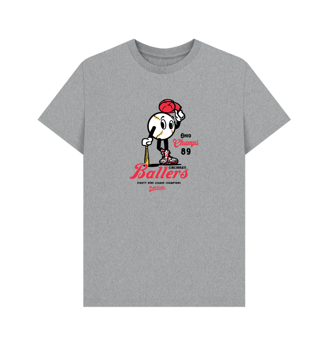 Athletic Grey Printed T-shirt