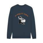 Navy Blue Printed Sweater