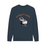 Navy Blue Printed Sweater