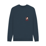 Navy Blue Printed Sweater