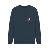 Navy Blue Printed Sweater