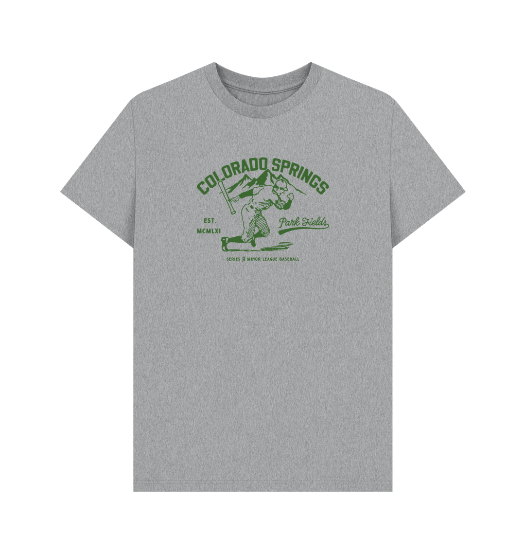 Athletic Grey Printed T-shirt Front