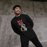 Tom and Jerry Official 'Cheese' Black Graphic Sweatshirt