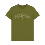 Moss Green Printed T-shirt Front