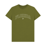 Moss Green Printed T-shirt Front