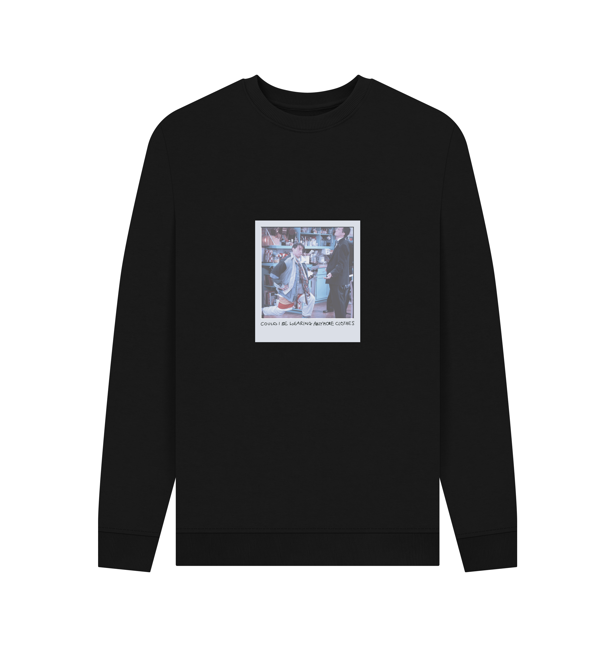 Black Printed Sweater