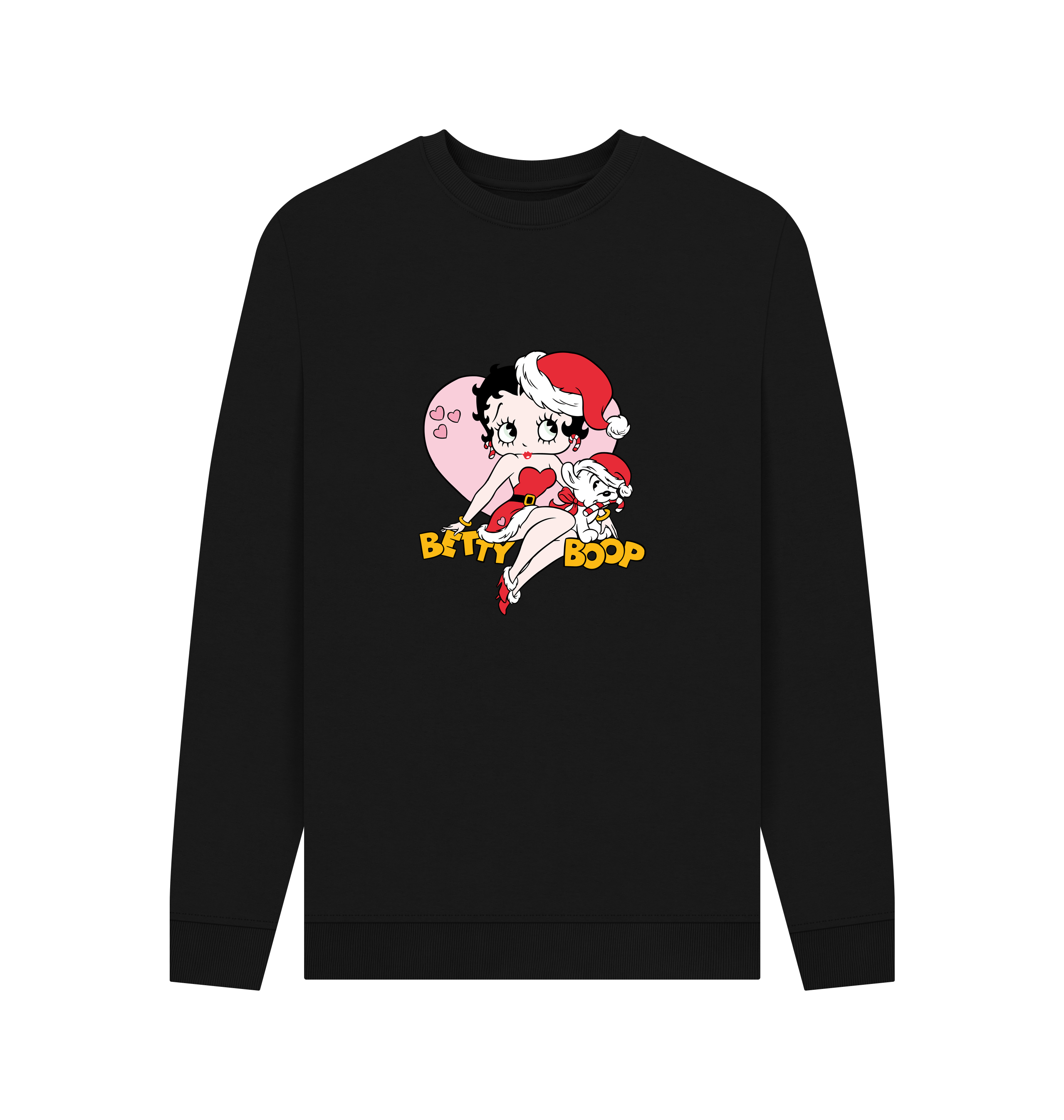 Black Printed Sweater