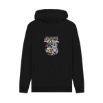 Black Printed Hoody