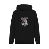 Black Printed Hoody
