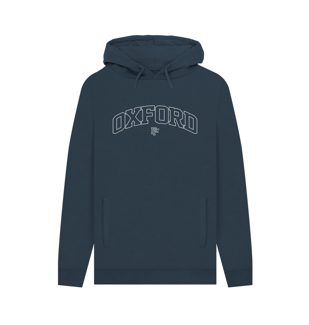 Navy Printed Hoody Front