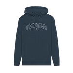 Navy Printed Hoody Front