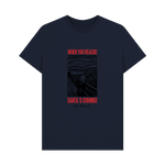Navy Blue Printed T-shirt