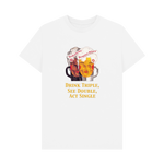White Printed T-shirt Front