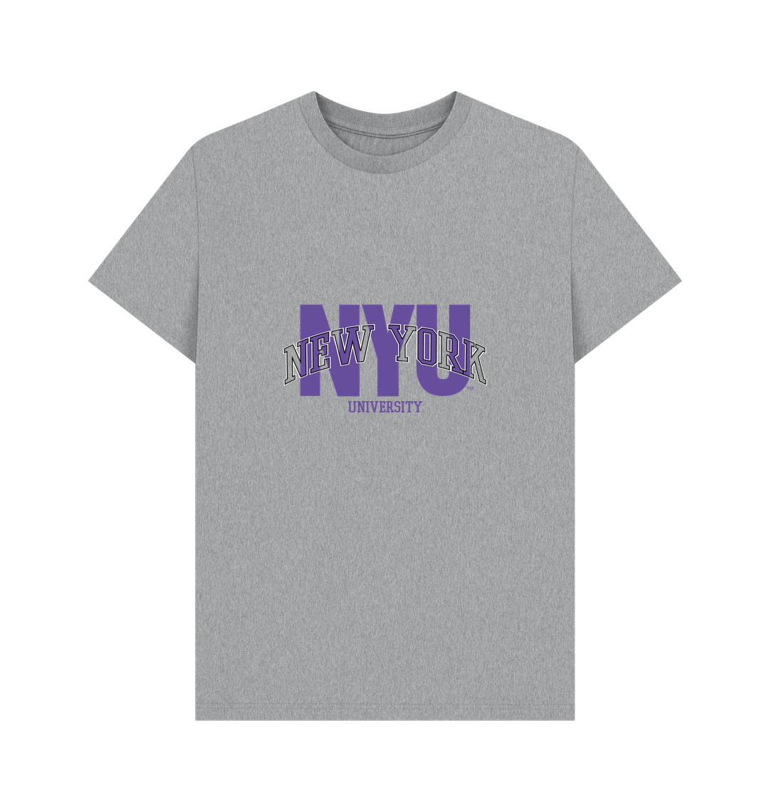 Athletic Grey Printed T-shirt