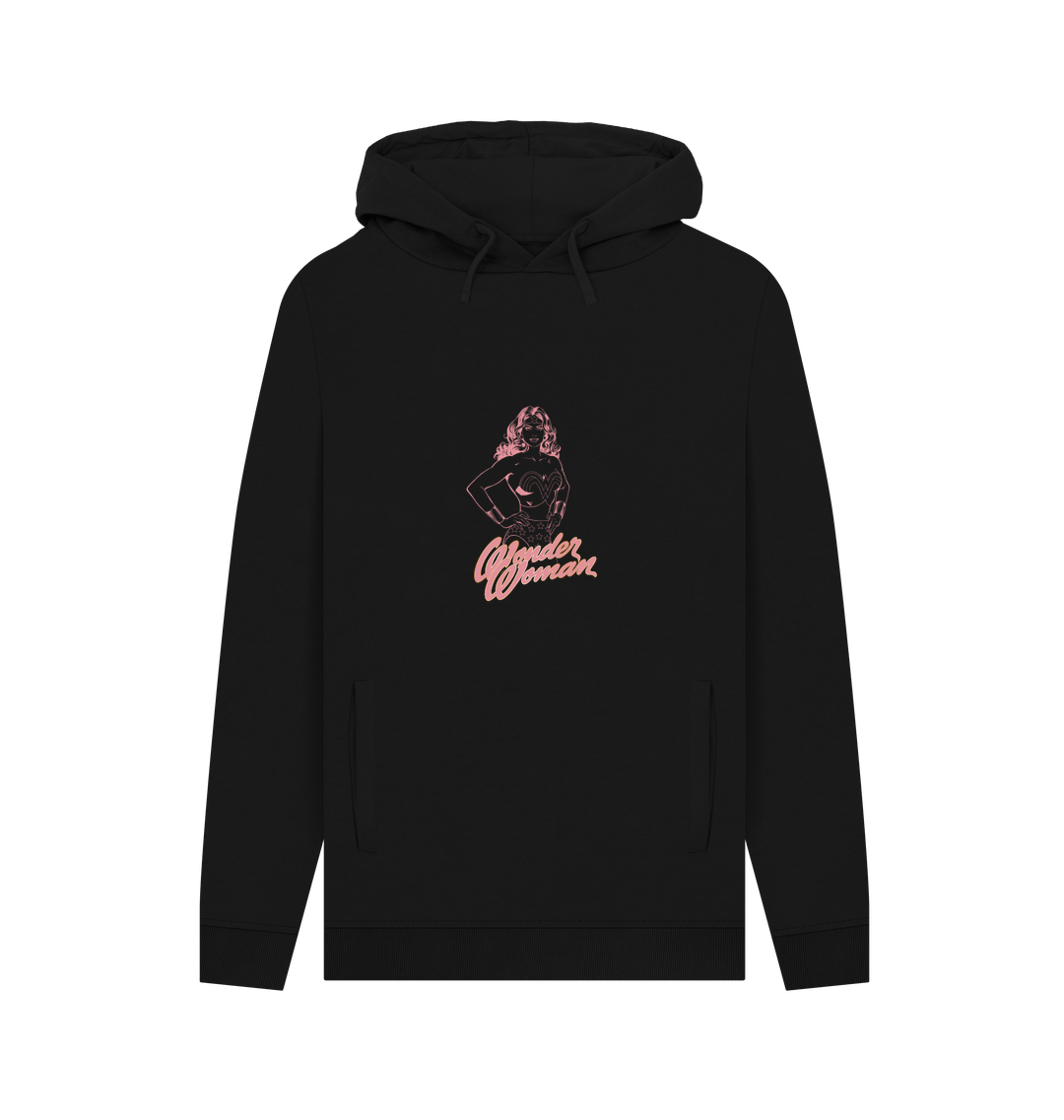 Black Printed Hoody