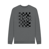 Slate Grey Printed Sweater