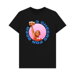 Black Printed T-shirt Front