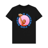 Black Printed T-shirt Front