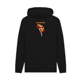 Black Printed Hoody Front
