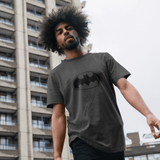 Batman  Monochrome Logo  Grey T-Shirt