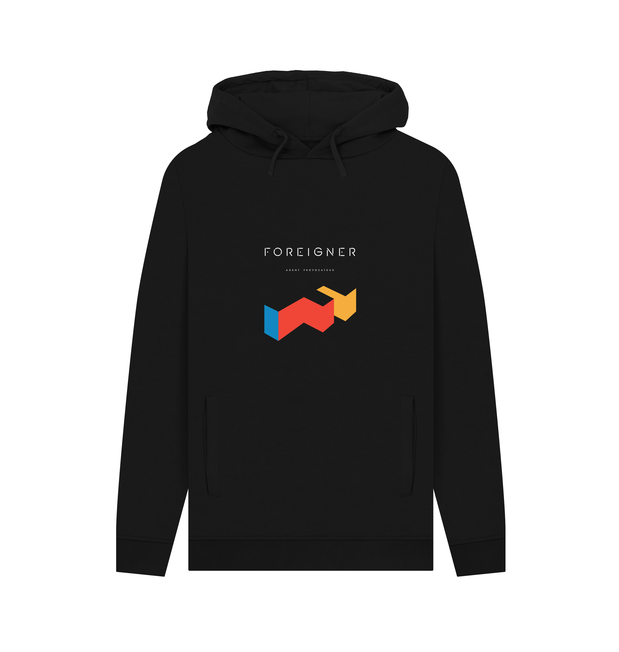 Black Printed Hoody