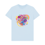 Sky Blue Printed T-shirt