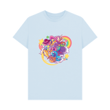 Sky Blue Printed T-shirt
