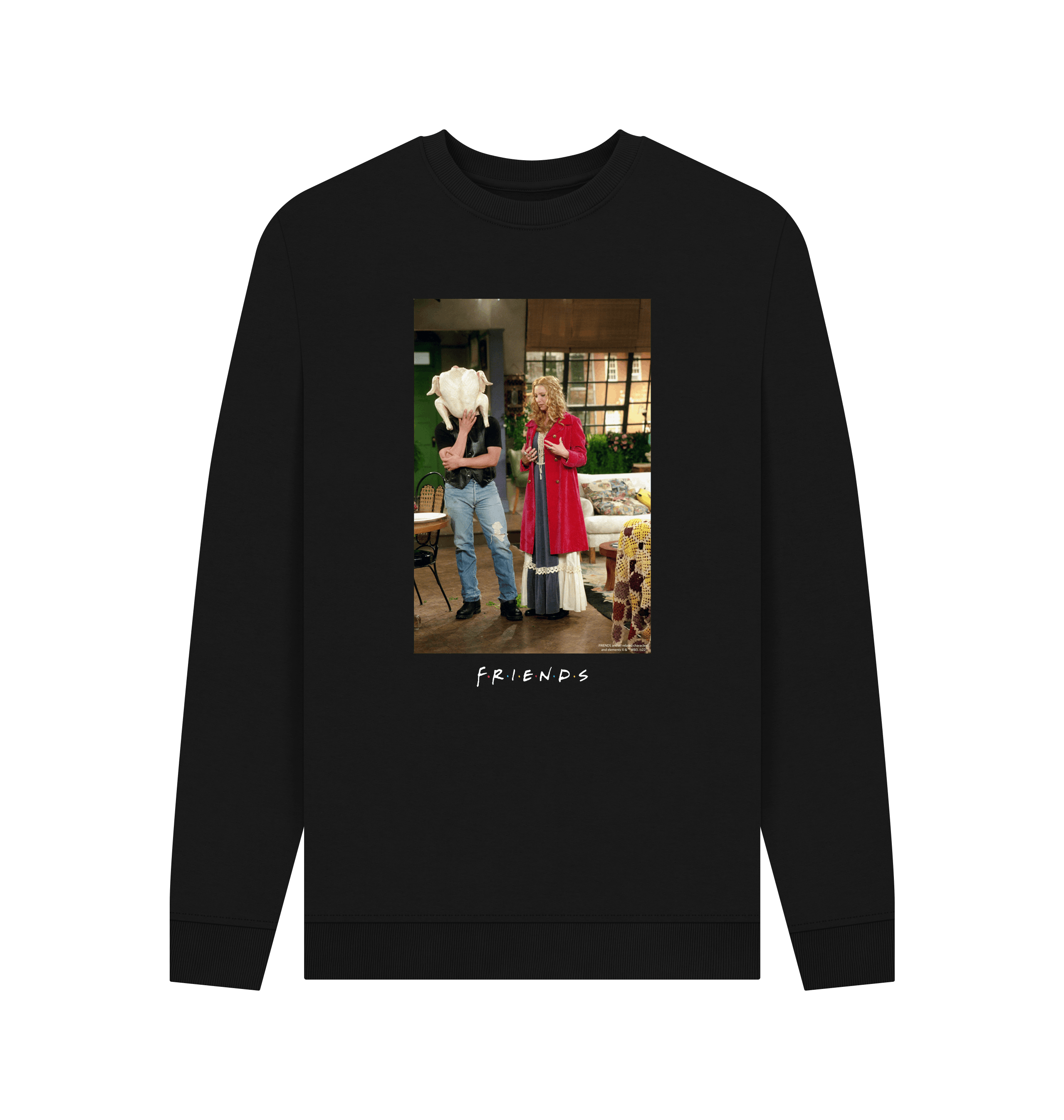 Black Printed Sweater