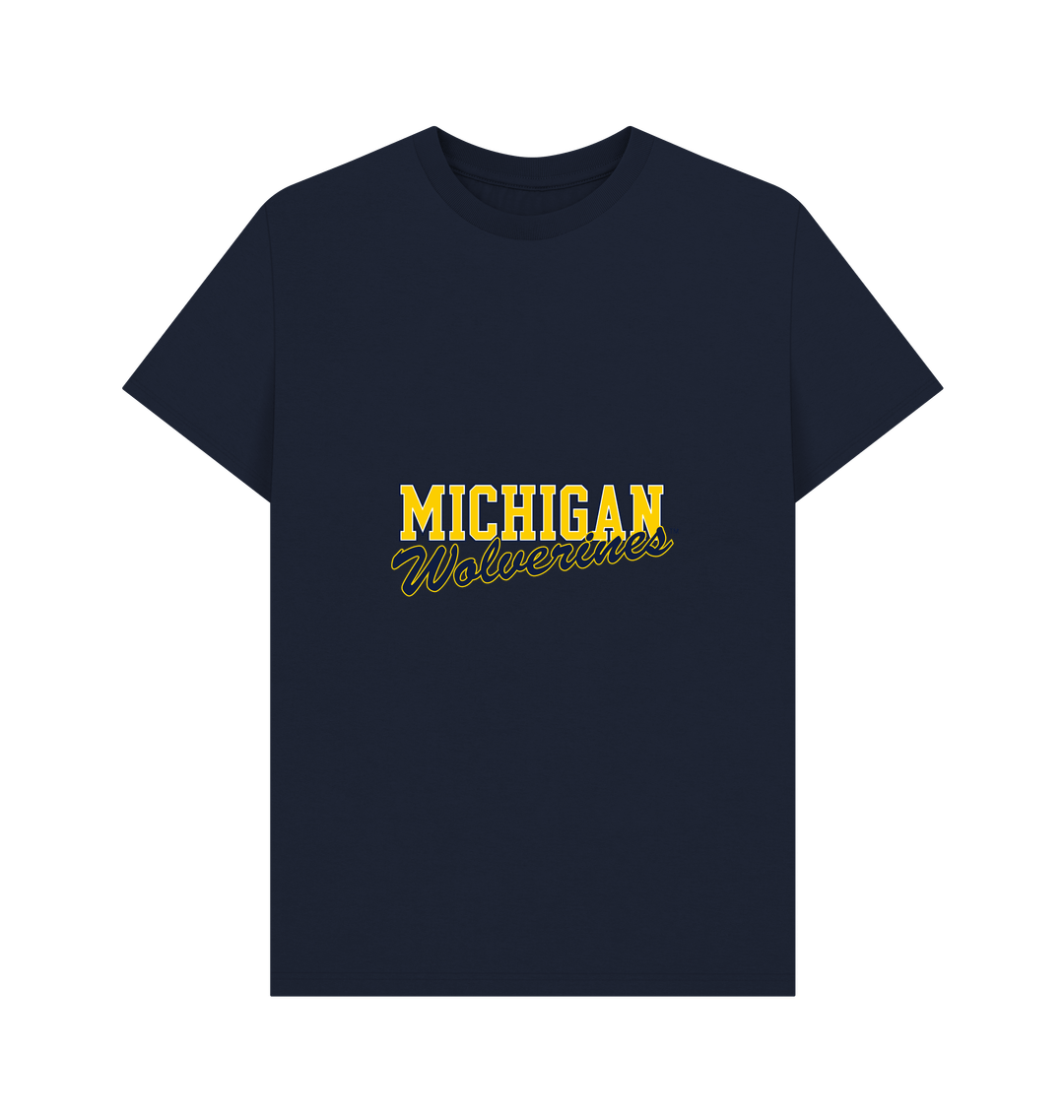 Navy Blue Printed T-shirt