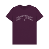 Purple Printed T-shirt Front