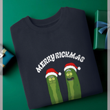 Rick and Morty  'Pickle Rick Christmas' Navy  Sweatshirt