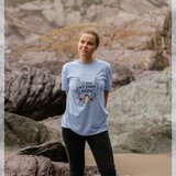 Frida Kahlo  Muse  Light Blue T-Shirt