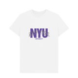 Park Fields New York University Script White T-Shirt