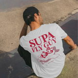 Wallace & Gromit  Supa Fly Guy  White T-Shirt