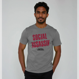 Curb Your Enthusiasm  Social Assassin  Heather Grey T-Shirt