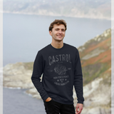 Castrol Retro Engine  Navy Sweatshirt