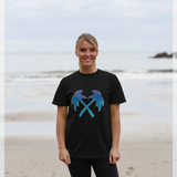 Trainerspotter  Fade Cross Palms  Black T-Shirt