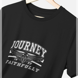 Journey  Rock Band Faithfully  Black T-Shirt
