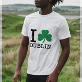 I Heart Dublin Shamrock  White T-Shirt