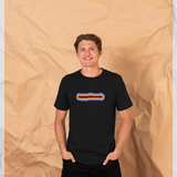 Pride Month Rainbow Outline  Black T-Shirt