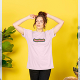 Pride Month Rainbow Outline  Pink T-Shirt