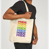 Rainbow Pride  Natural Tote Bag
