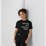 apoh Modern Art Slogan Black T-Shirt