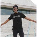 apoh London Slogan Black T-Shirt